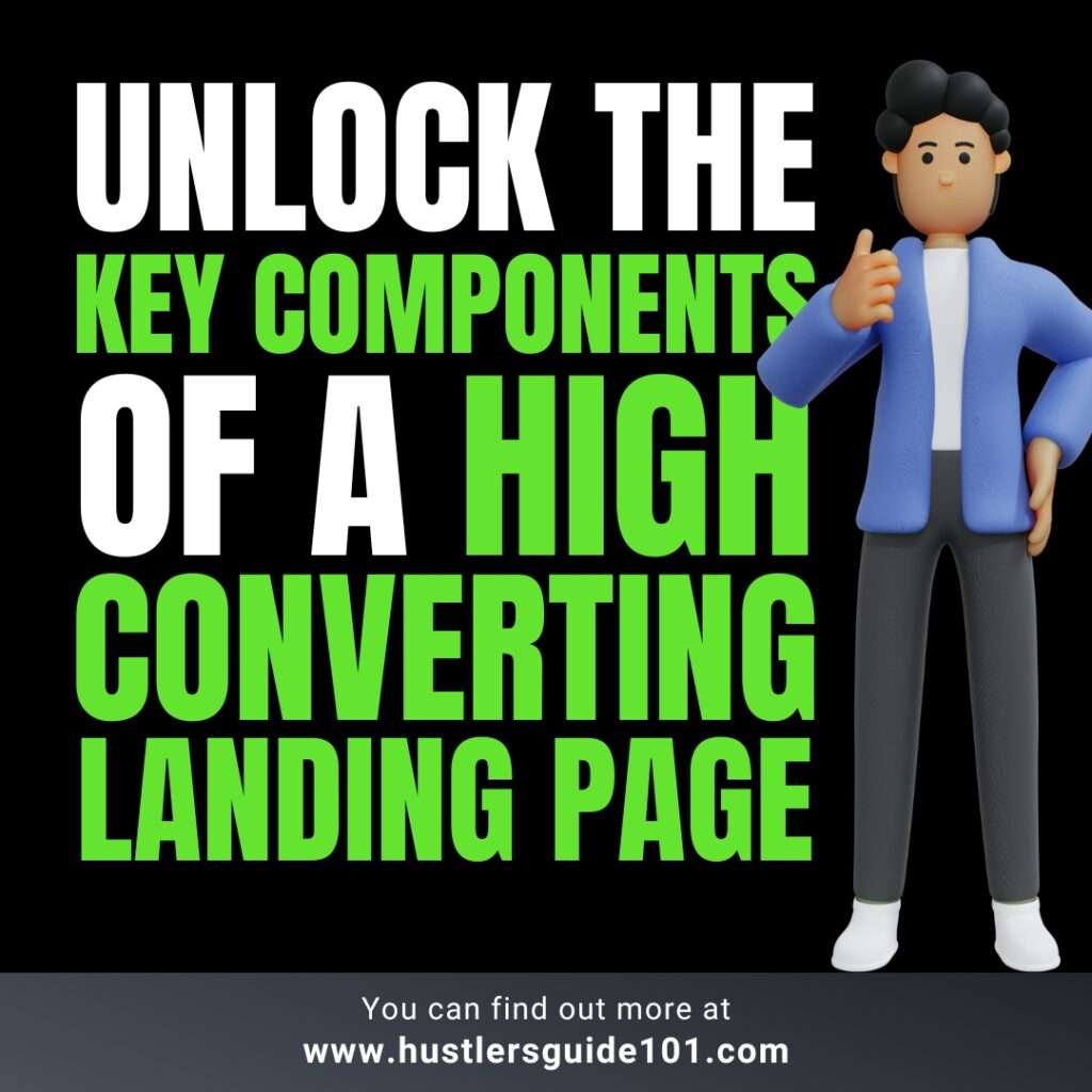 What are the key components of a landing page?
