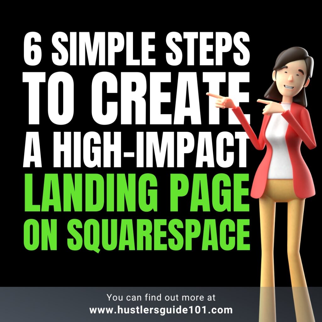 How to create a landing page on Squarespace?